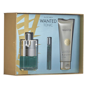 Azzaro Wanted Tonic Eau de Toilette for Men 100ml 3-Piece Gift Set