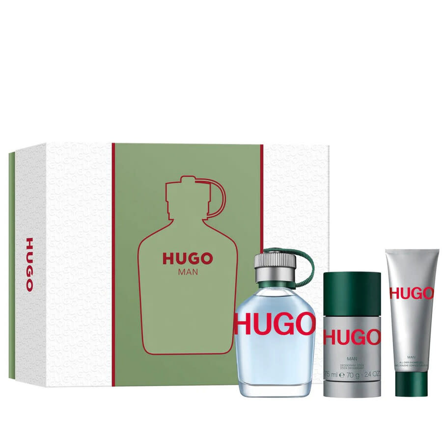 Hugo Boss Hugo Green Eau de Toilette for Men 125ml 3-Piece Gift Set
