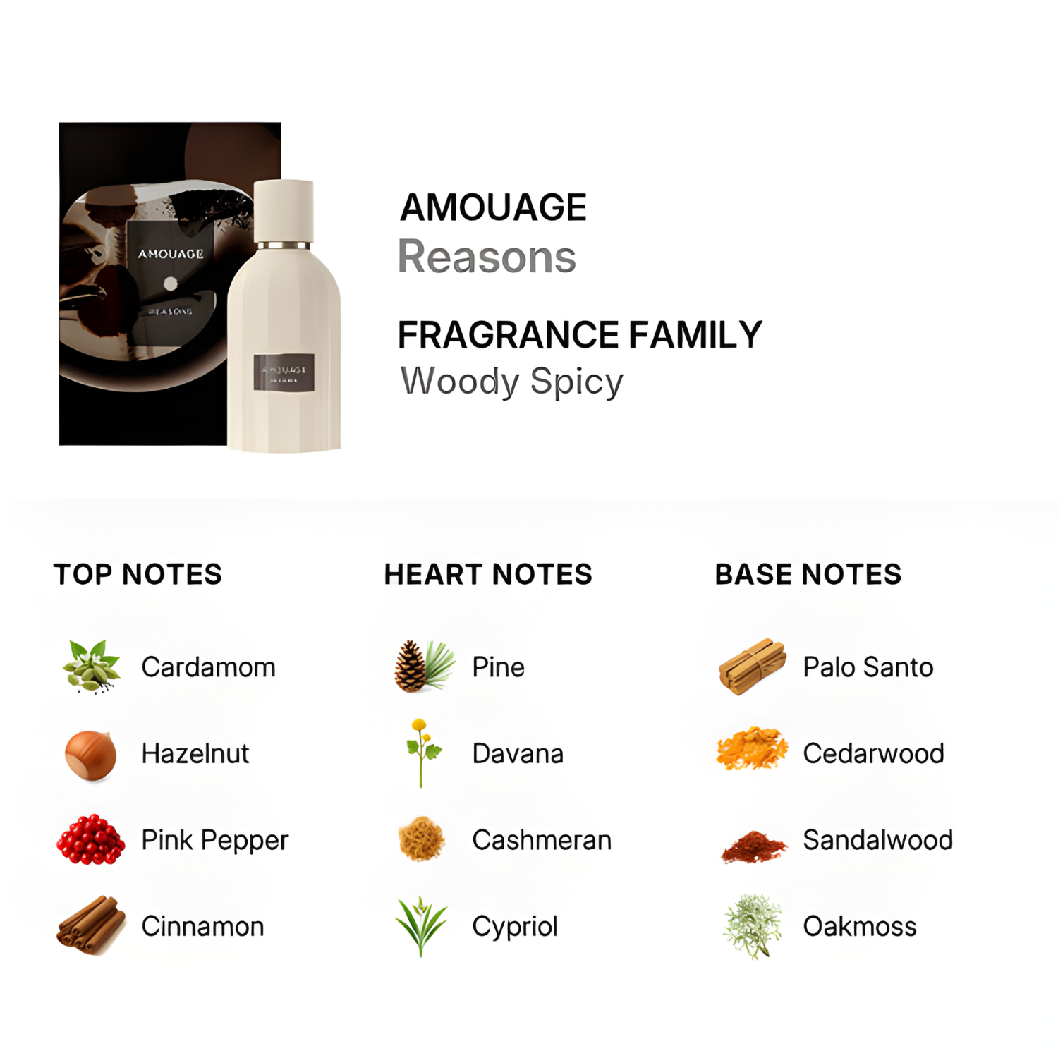 Amouage Reasons Eau de Parfum 100Ml (New)