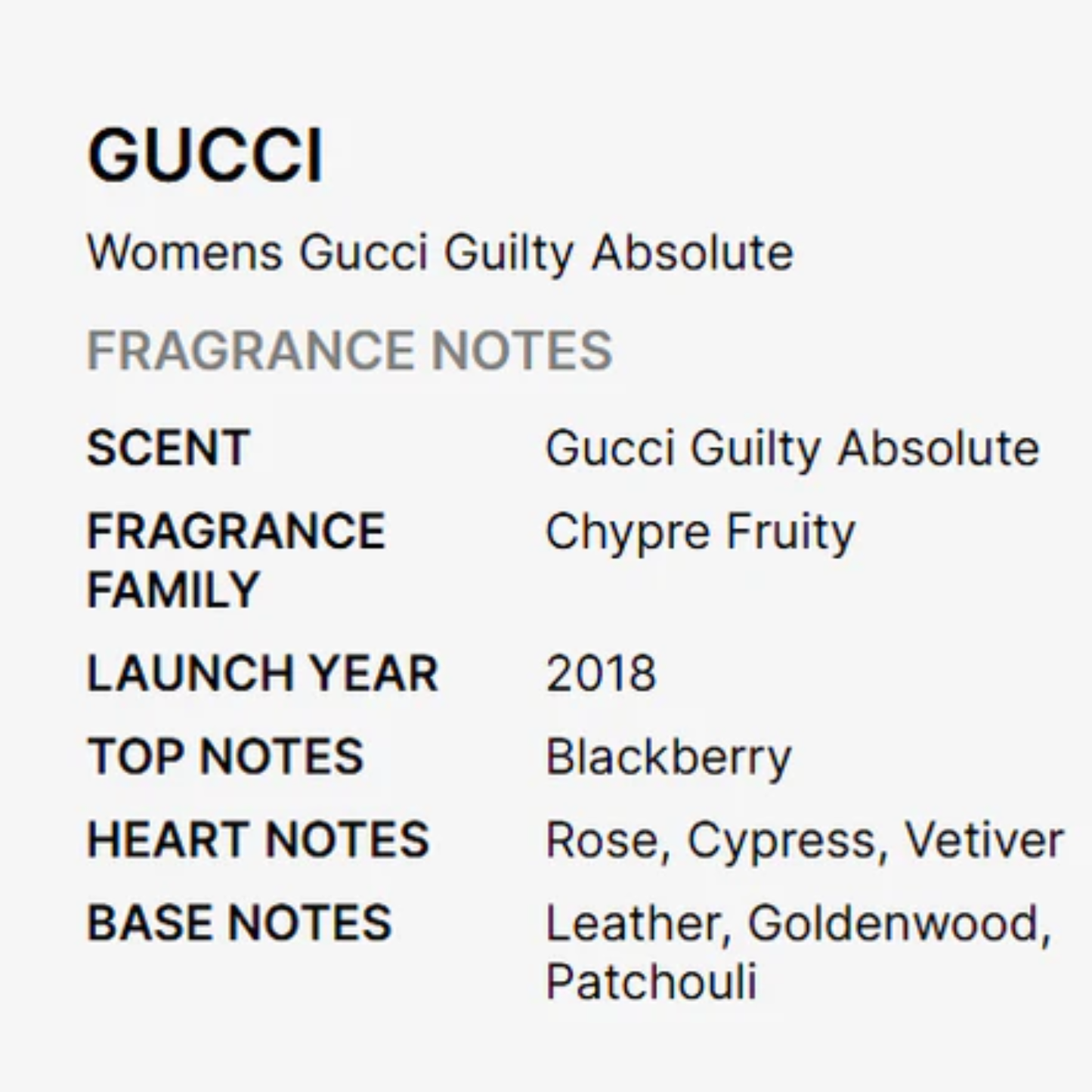 Gucci Guilty Absolute Pour Femme Eau de Parfum 50ml