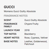 Gucci Guilty Absolute Pour Femme Eau De Parfum 50ml