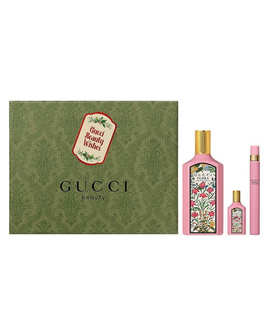 Gucci Flora Gorgeous Gardenia Eau de Parfum for Women 3-Piece Gift Set