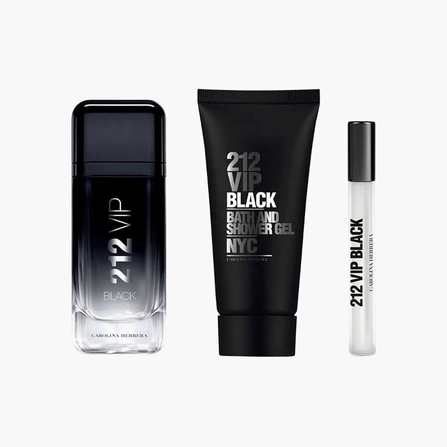 Carolina Herrera 212 VIP Black Eau de Parfum for Men Gift Set (EDP 100ml + Shower Gel 100ml + Mini 10ml)